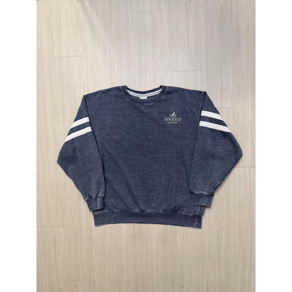 San Diego Striped Crewneck Sweatshirt